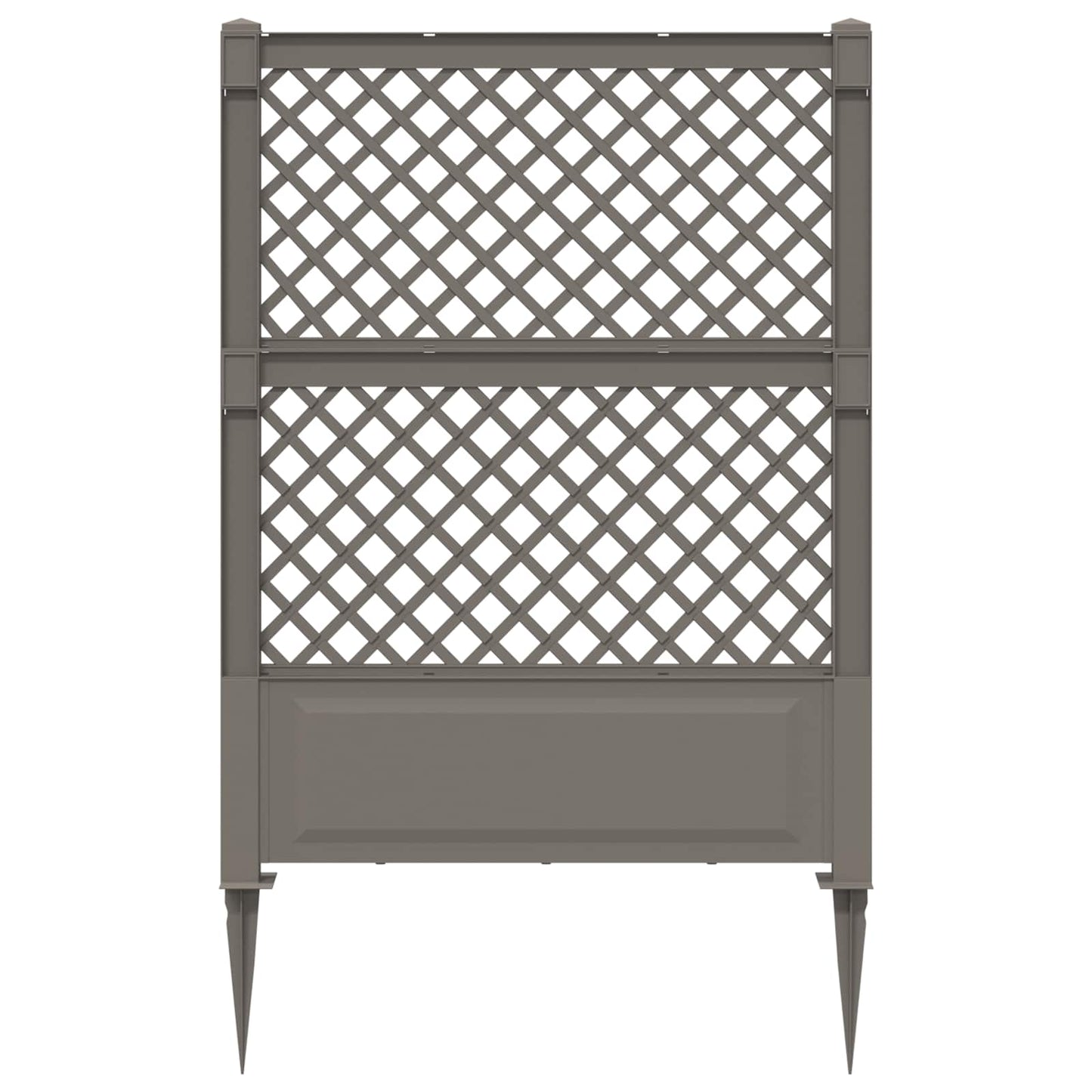 Trellis met Spike Grijs 99 x 6 x 165 cm PP