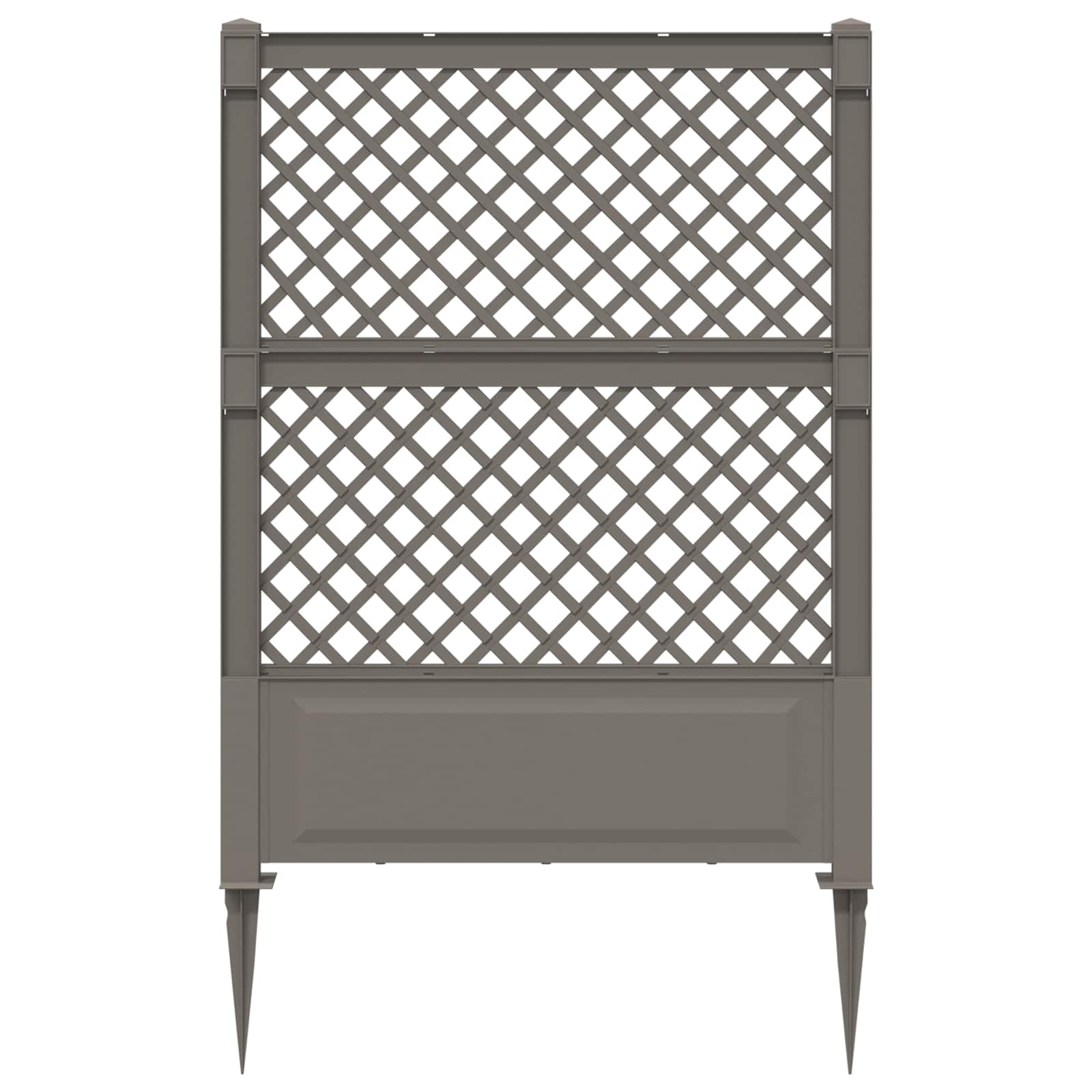 Trellis met Spike Grijs 99 x 6 x 165 cm PP