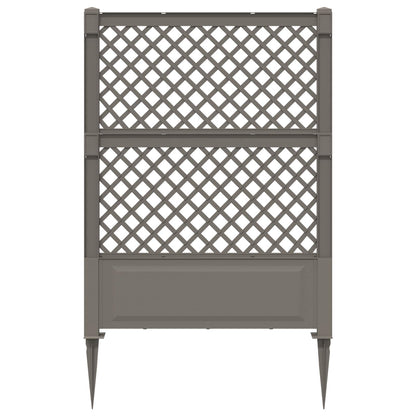 Trellis met Spike Grijs 99 x 6 x 165 cm PP