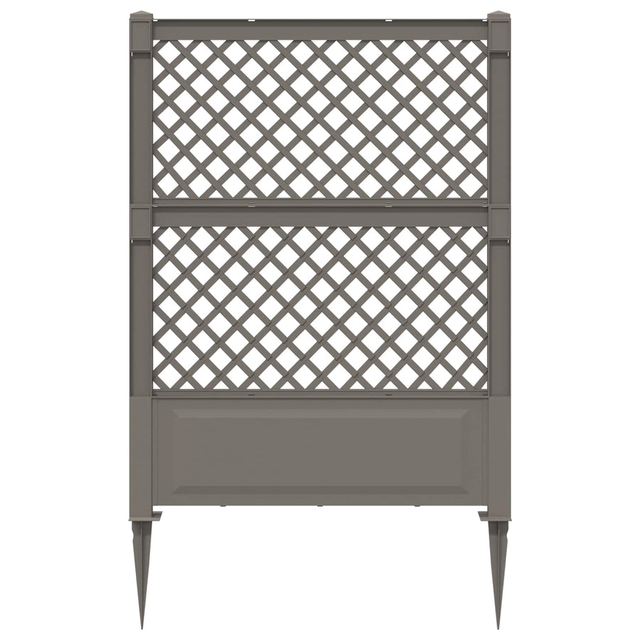 Trellis met Spike Grijs 99 x 6 x 165 cm PP