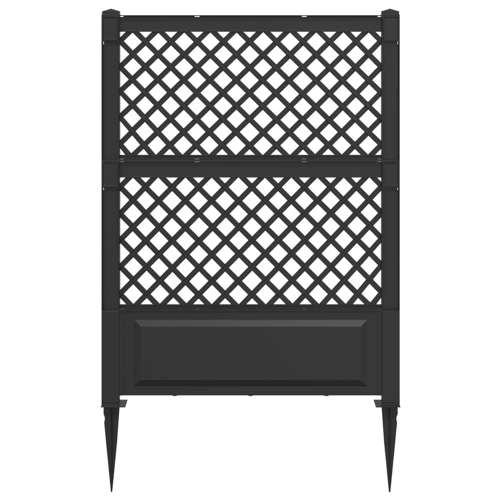 Trellis met Spike Antracietkleurig 99 x 6 x 165 cm PP