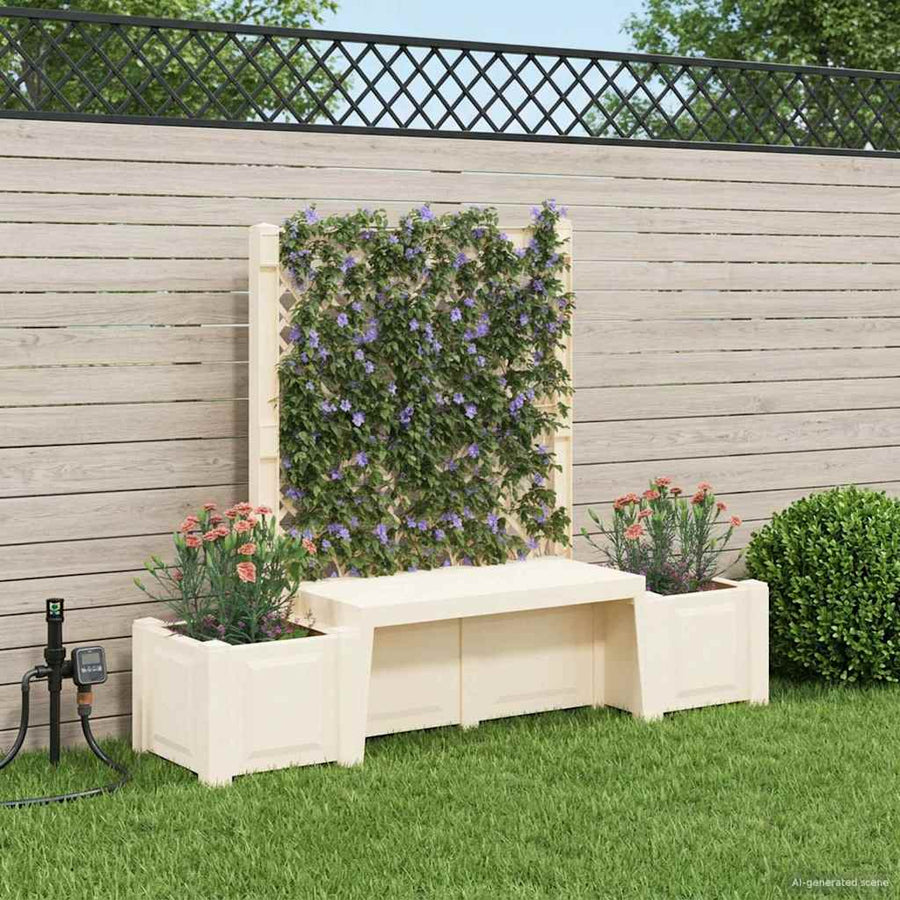 Tuinstoel Kopenhagen Wit 173 x 49 x 135,5 cm PP