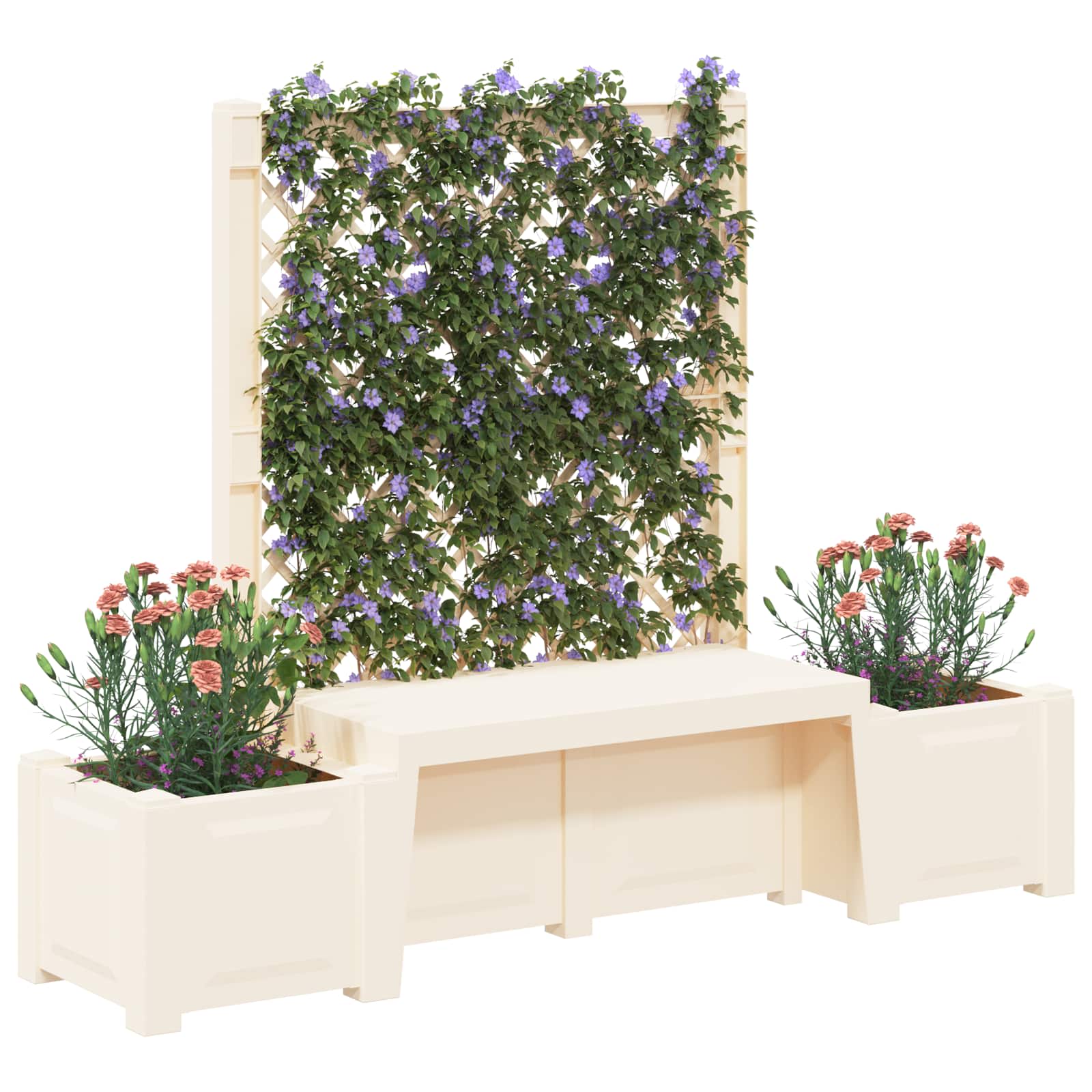 Tuinstoel Kopenhagen Wit 173 x 49 x 135,5 cm PP
