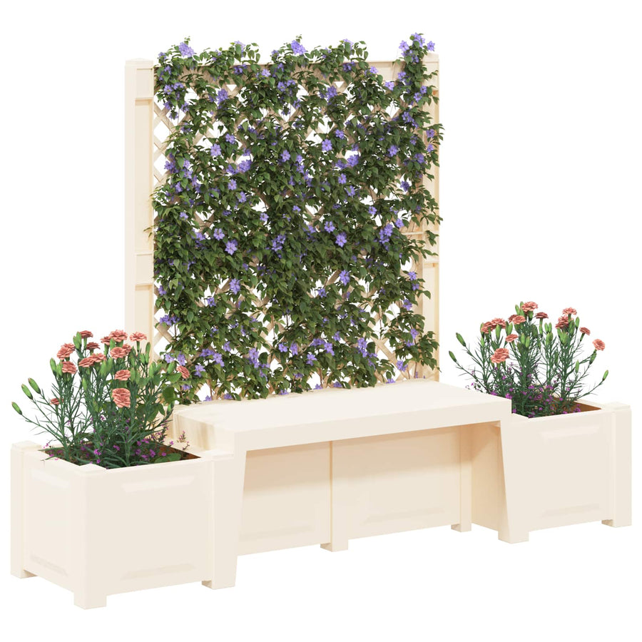 Tuinstoel Kopenhagen Wit 173 x 49 x 135,5 cm PP