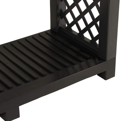Brandhoutrek Antracietkleurig 114 x 46 x 101 cm PP
