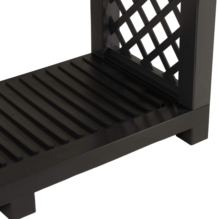 Brandhoutrek Antracietkleurig 114 x 46 x 101 cm PP
