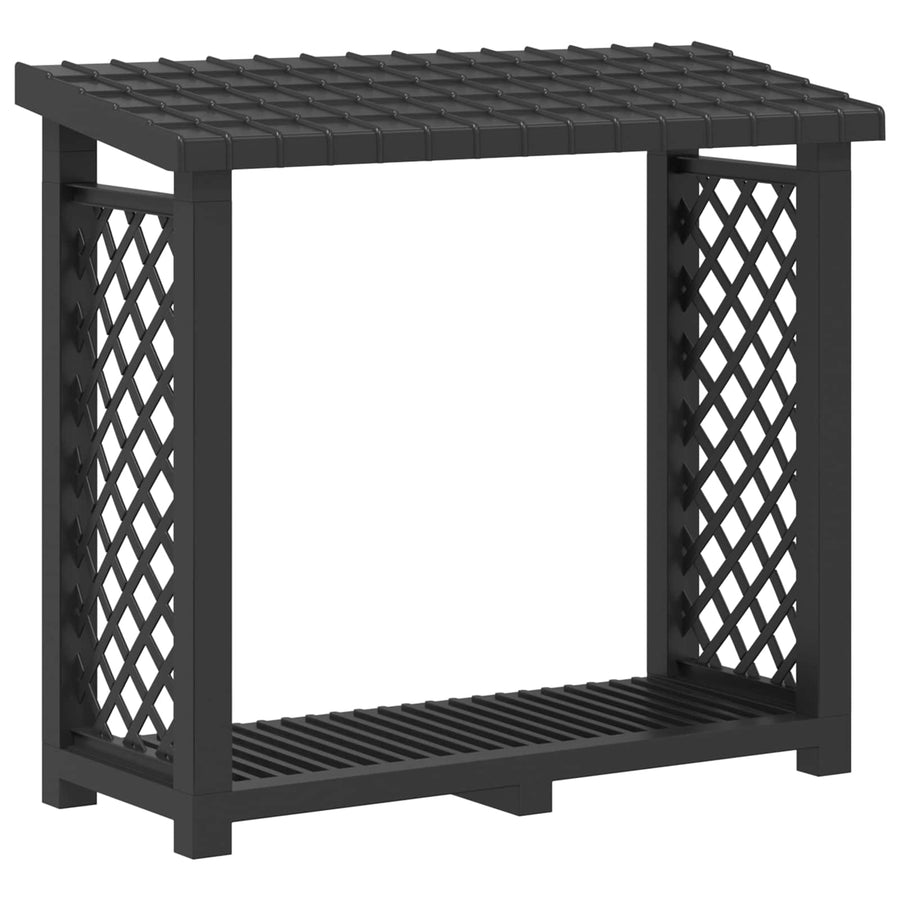 Brandhoutrek Antracietkleurig 114 x 46 x 101 cm PP