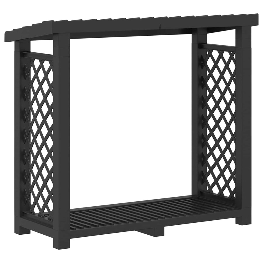 Brandhoutrek Antracietkleurig 114 x 46 x 101 cm PP