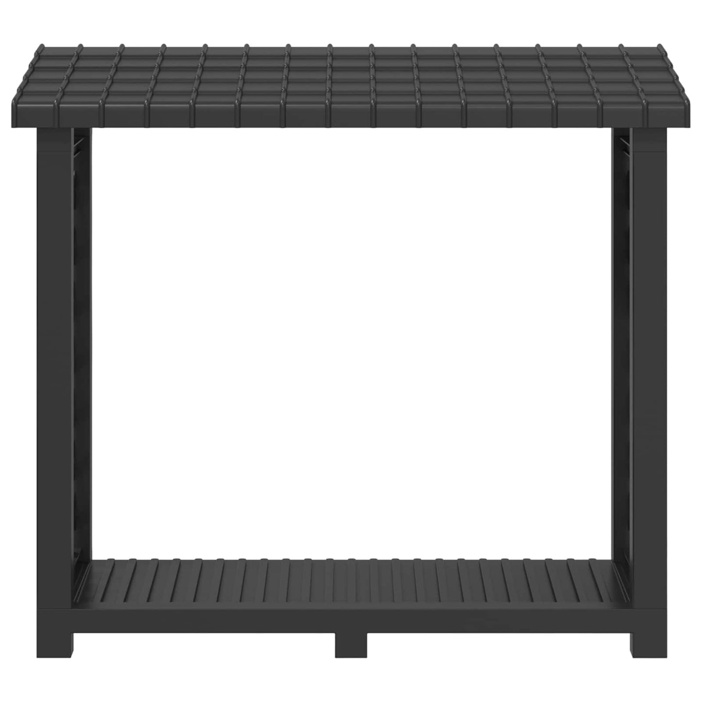 Brandhoutrek Antracietkleurig 114 x 46 x 101 cm PP