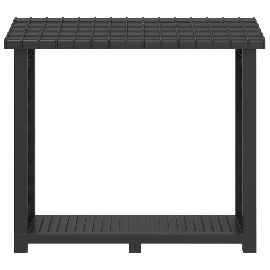 Brandhoutrek Antracietkleurig 114 x 46 x 101 cm PP