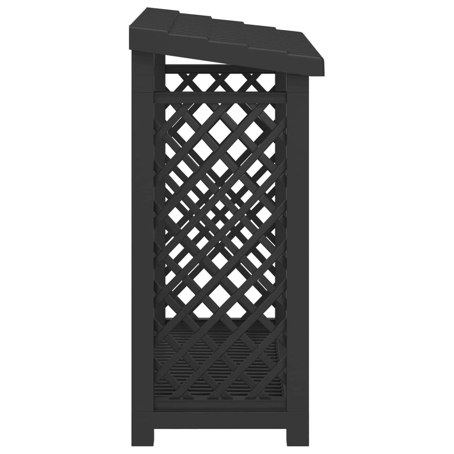 Brandhoutrek Antracietkleurig 114 x 46 x 101 cm PP