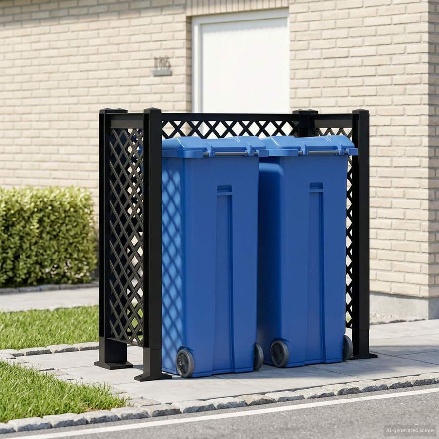Vuilnisbak Trellis Antracietkleurig 123 x 47 x 114 cm PP