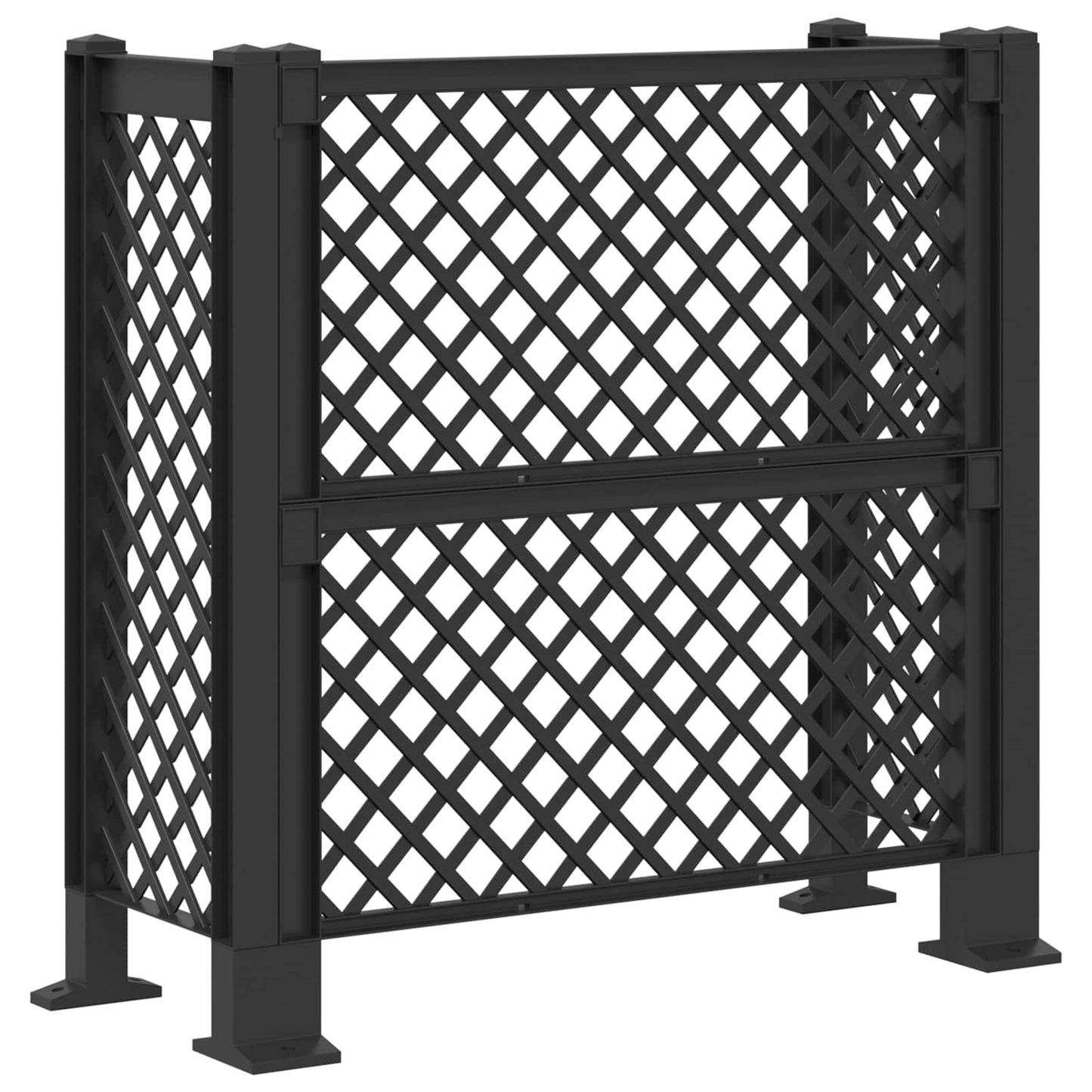 Vuilnisbak Trellis Antracietkleurig 123 x 47 x 114 cm PP
