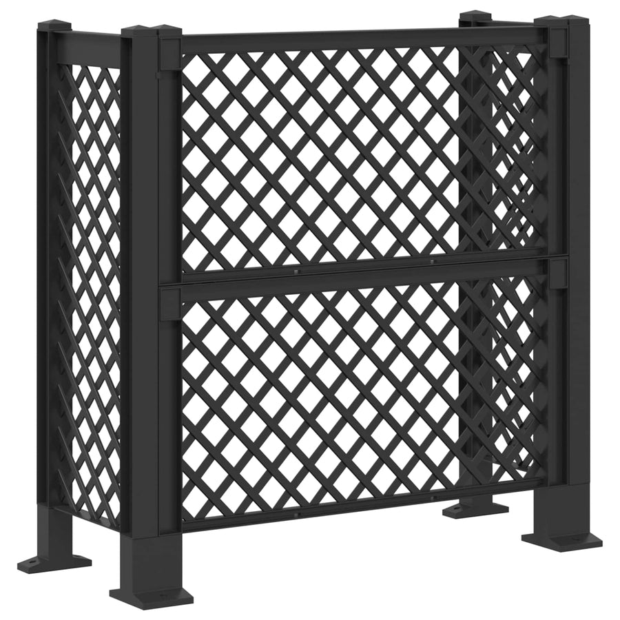 Vuilnisbak Trellis Antracietkleurig 123 x 47 x 114 cm PP