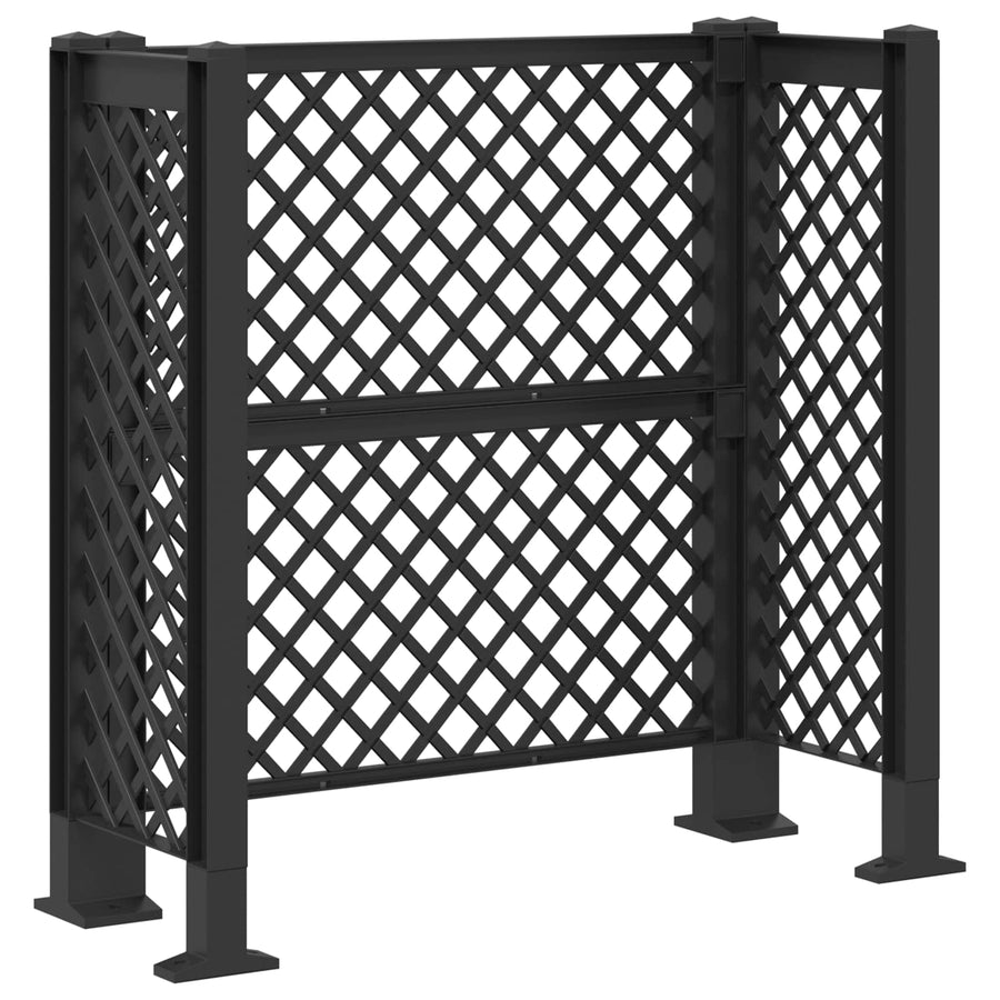 Vuilnisbak Trellis Antracietkleurig 123 x 47 x 114 cm PP