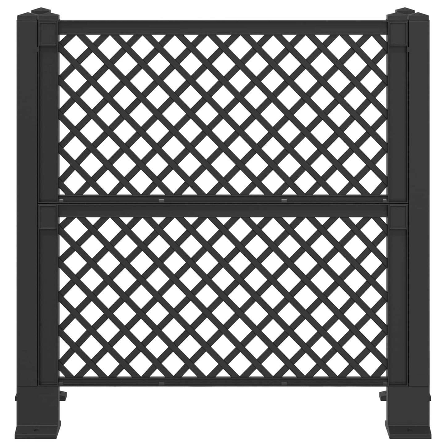 Vuilnisbak Trellis Antracietkleurig 123 x 47 x 114 cm PP