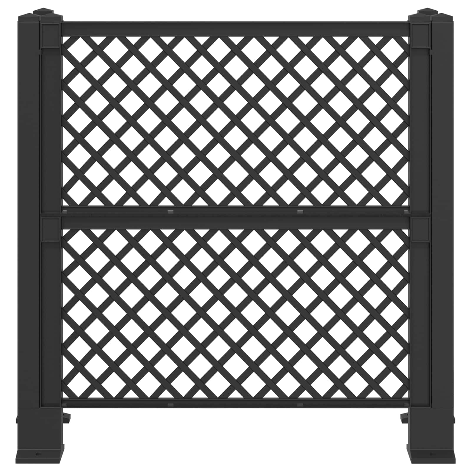 Vuilnisbak Trellis Antracietkleurig 123 x 47 x 114 cm PP