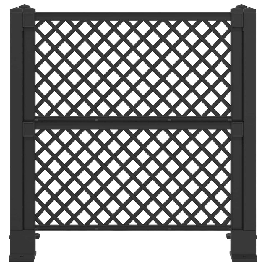 Vuilnisbak Trellis Antracietkleurig 123 x 47 x 114 cm PP