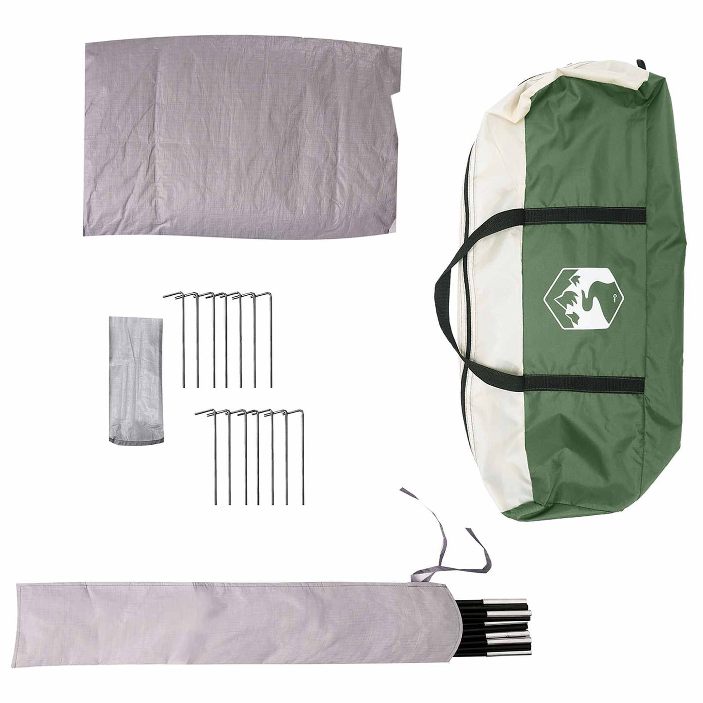 3-persoons Groen 185T Polyester met PU Coating