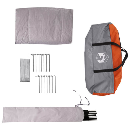 3-persoons Grijs en Oranje 185T Polyester met PU Coating