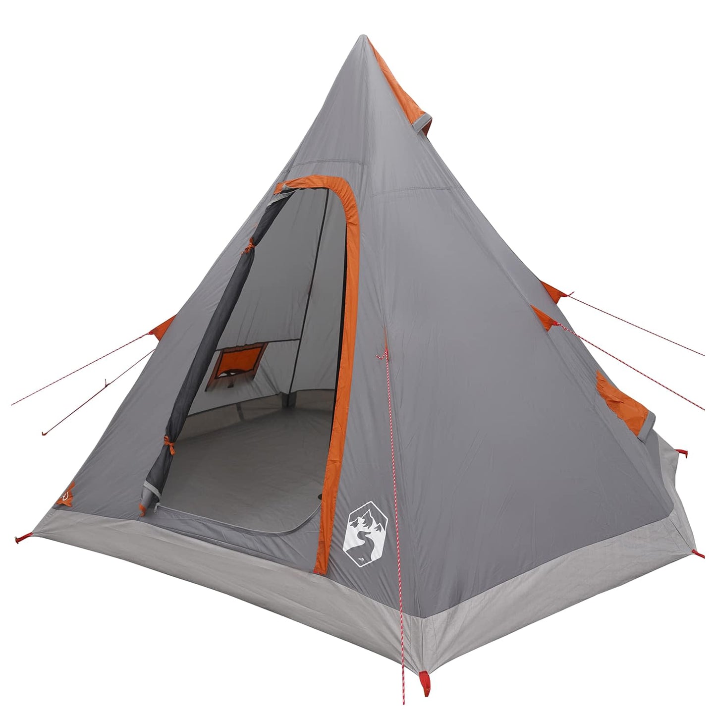3-persoons Grijs en Oranje 185T Polyester met PU Coating