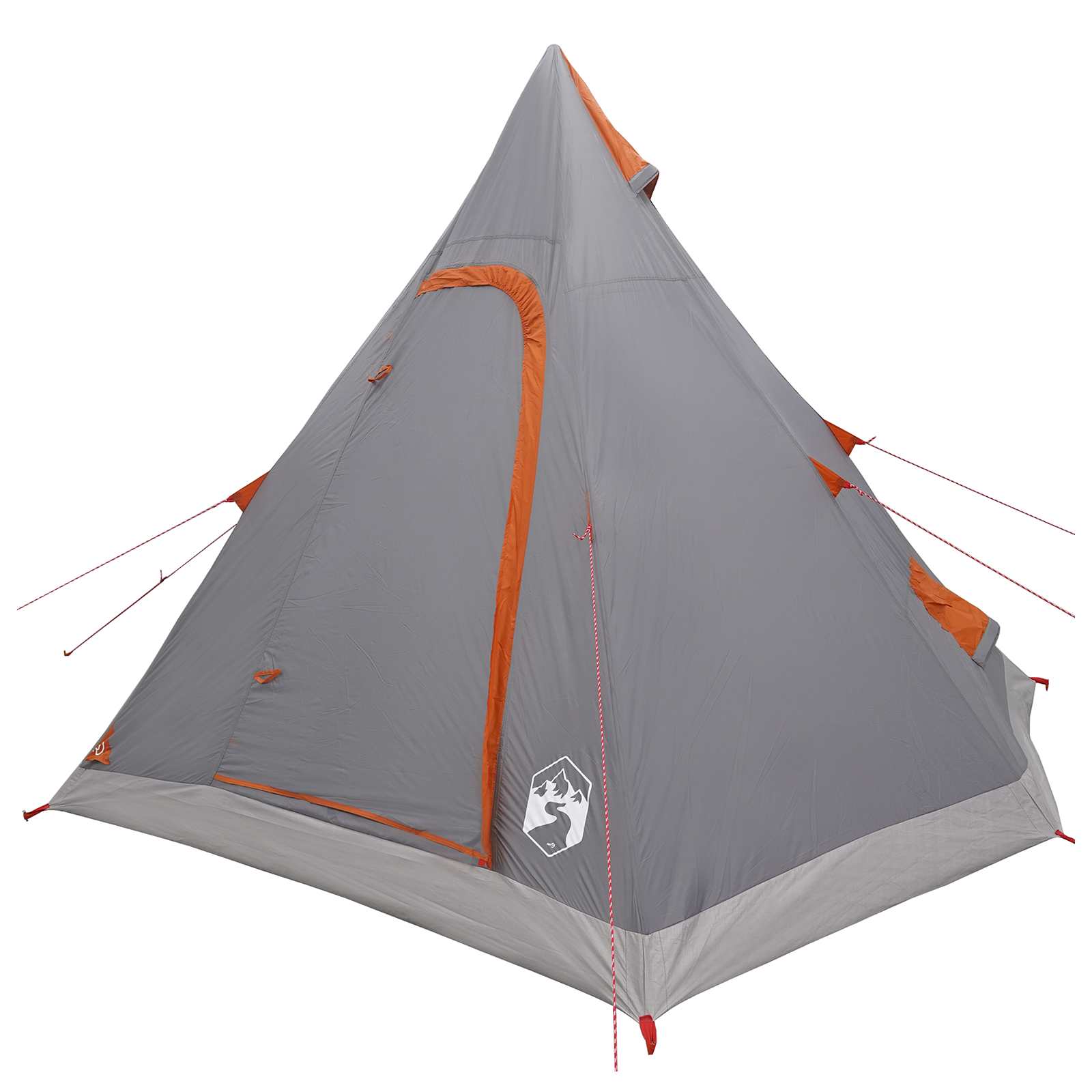 3-persoons Grijs en Oranje 185T Polyester met PU Coating