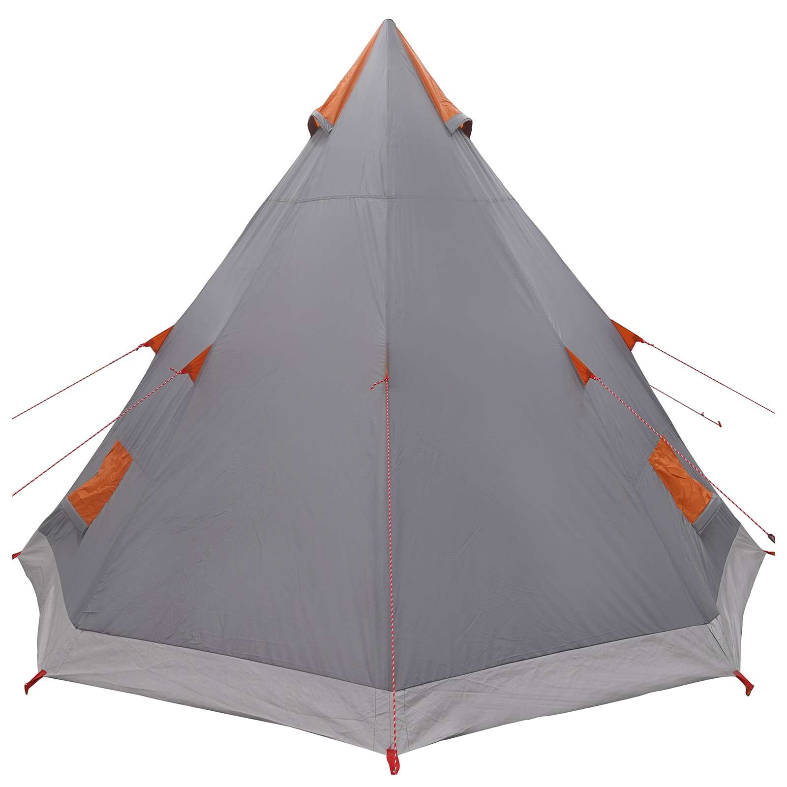 3-persoons Grijs en Oranje 185T Polyester met PU Coating