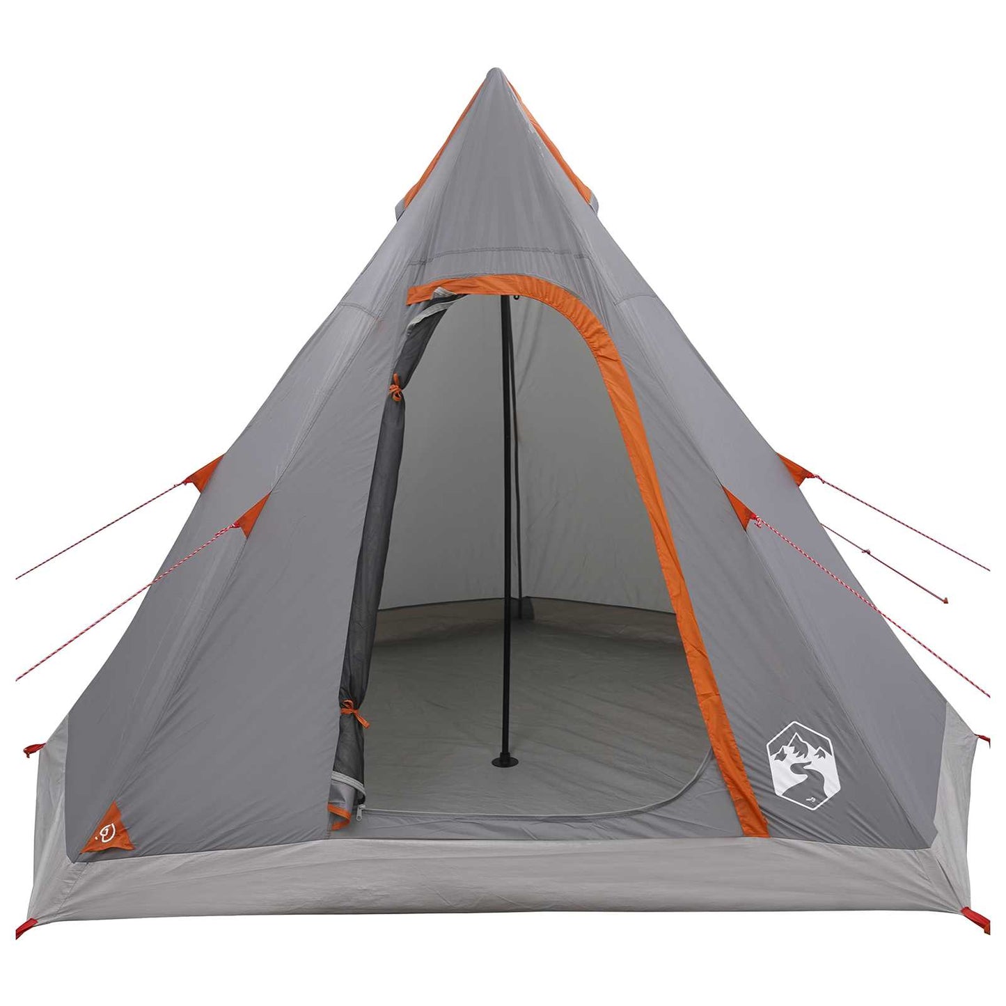 3-persoons Grijs en Oranje 185T Polyester met PU Coating