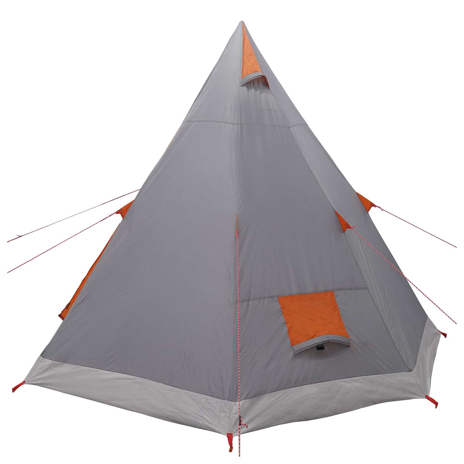 3-persoons Grijs en Oranje 185T Polyester met PU Coating