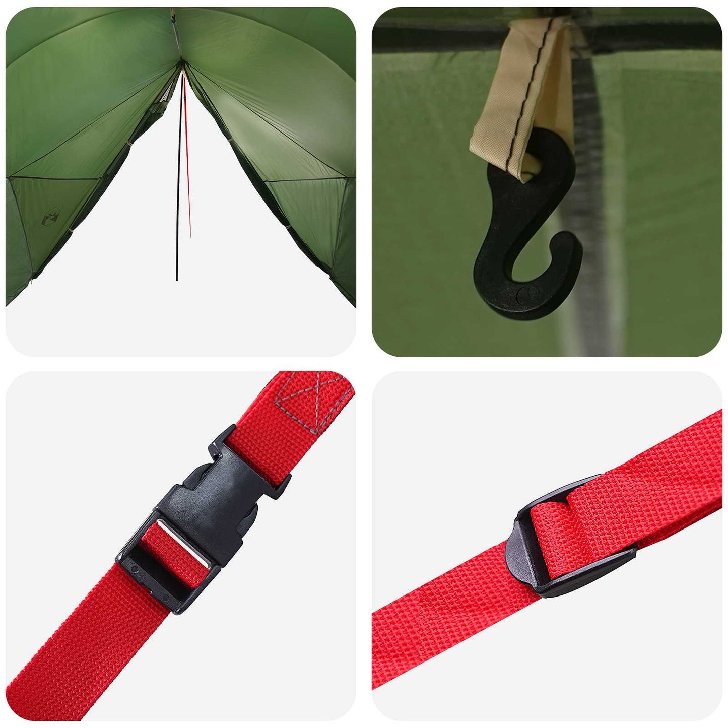 Waterdichte Tent -persoons Groen 185T Polyester met PU Coating