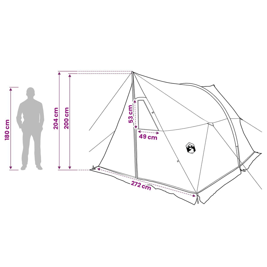 Waterdichte Tent -persoons Groen 185T Polyester met PU Coating