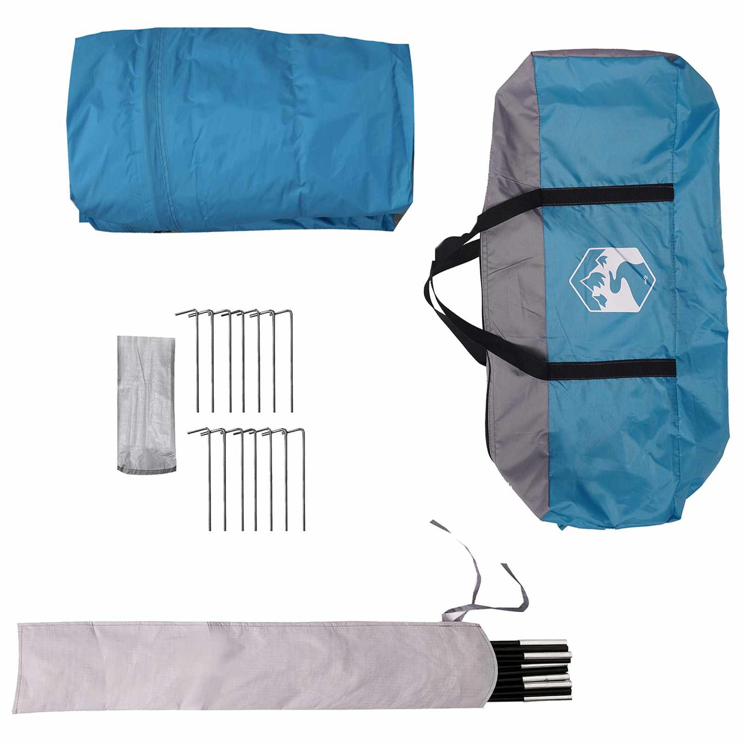 Waterdichte Tent Blauw 185T Polyester met PU Coating