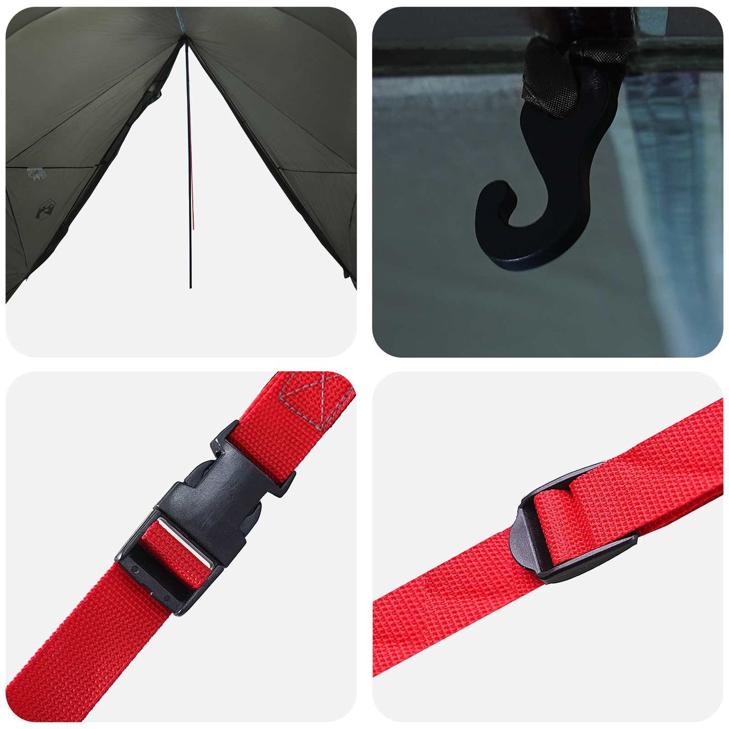 Waterdichte Tent Legergroen 185T Polyester met PU Coating