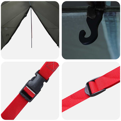 Waterdichte Tent Legergroen 185T Polyester met PU Coating