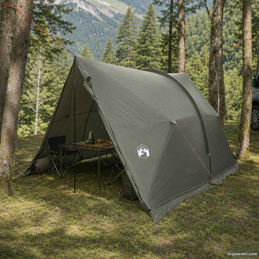Waterdichte Tent Legergroen 185T Polyester met PU Coating