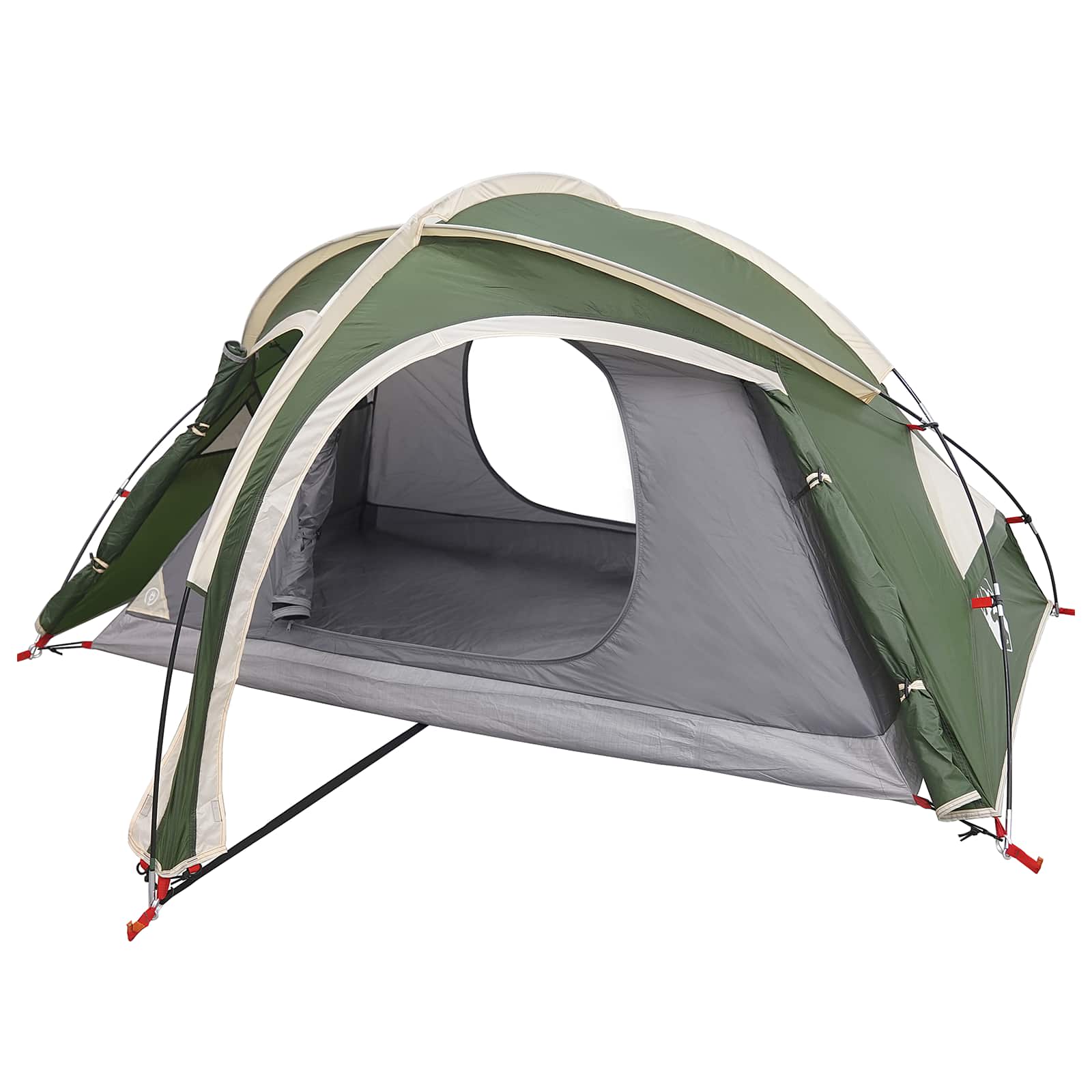 Trekkingtent met regenhoes waterdicht 2-persoons Groen