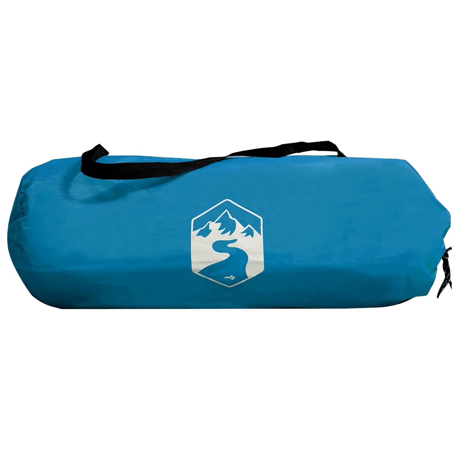 Trekkingtent met regenhoes waterdicht 2-persoons Blauw