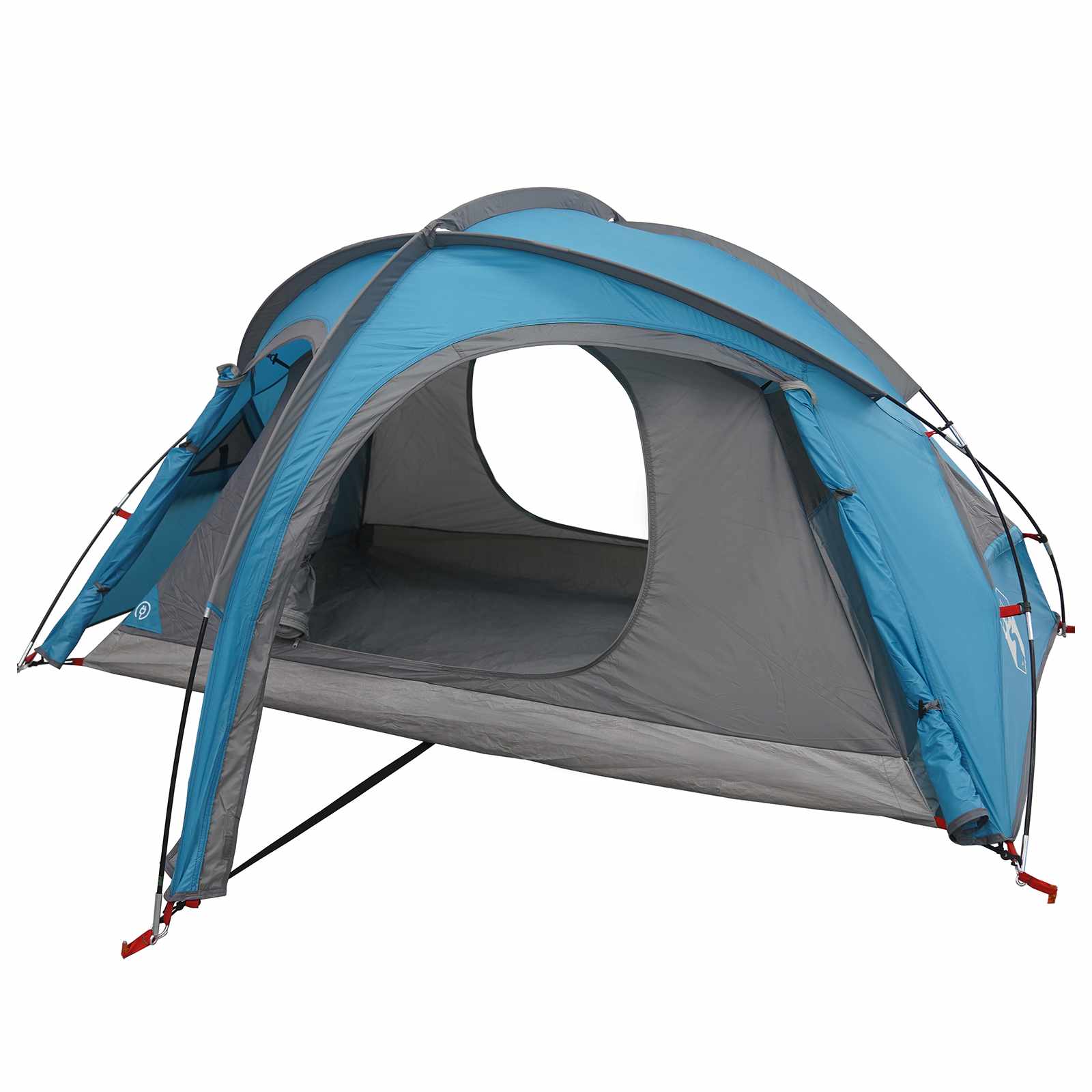 Trekkingtent met regenhoes waterdicht 2-persoons Blauw