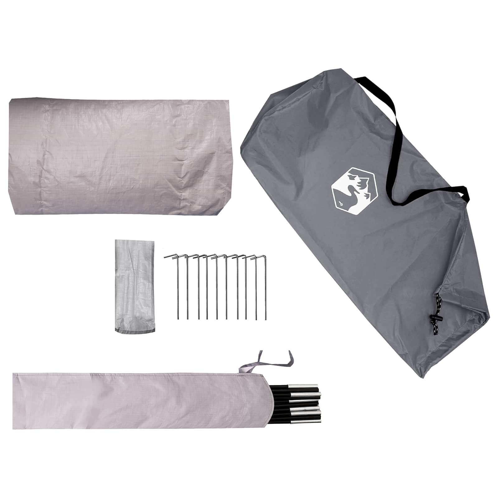 Trekkingtent met regenhoes waterdicht 2-persoons