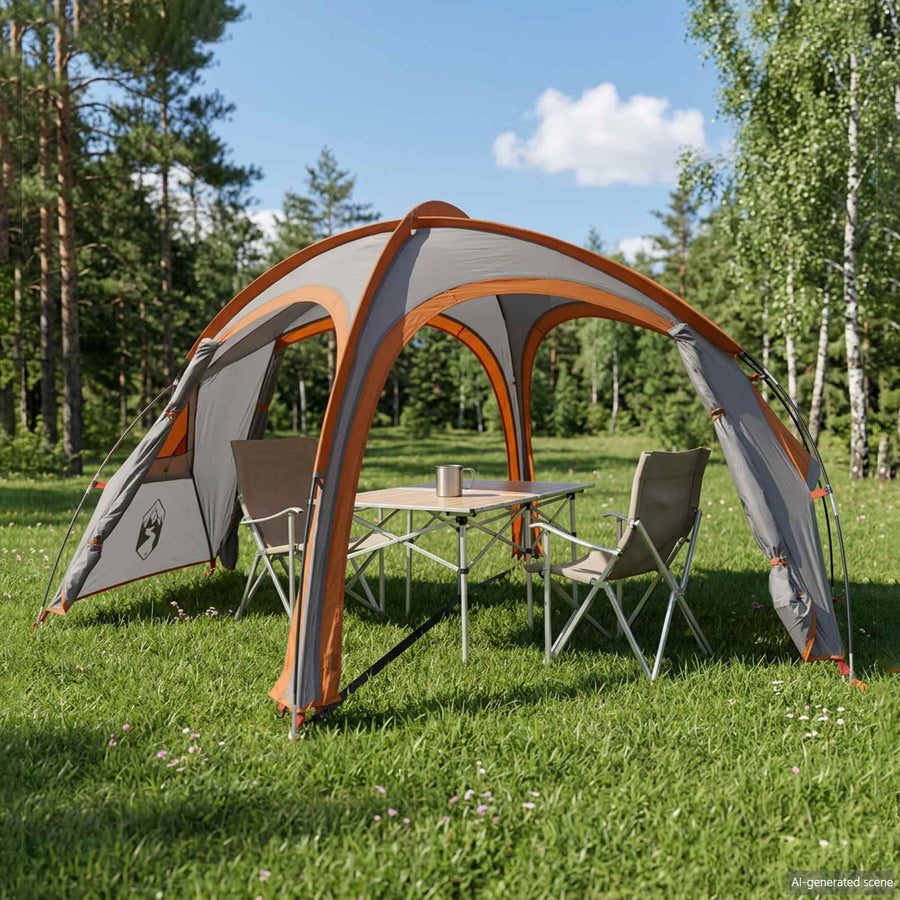Trekkingtent met regenhoes waterdicht 2-persoons