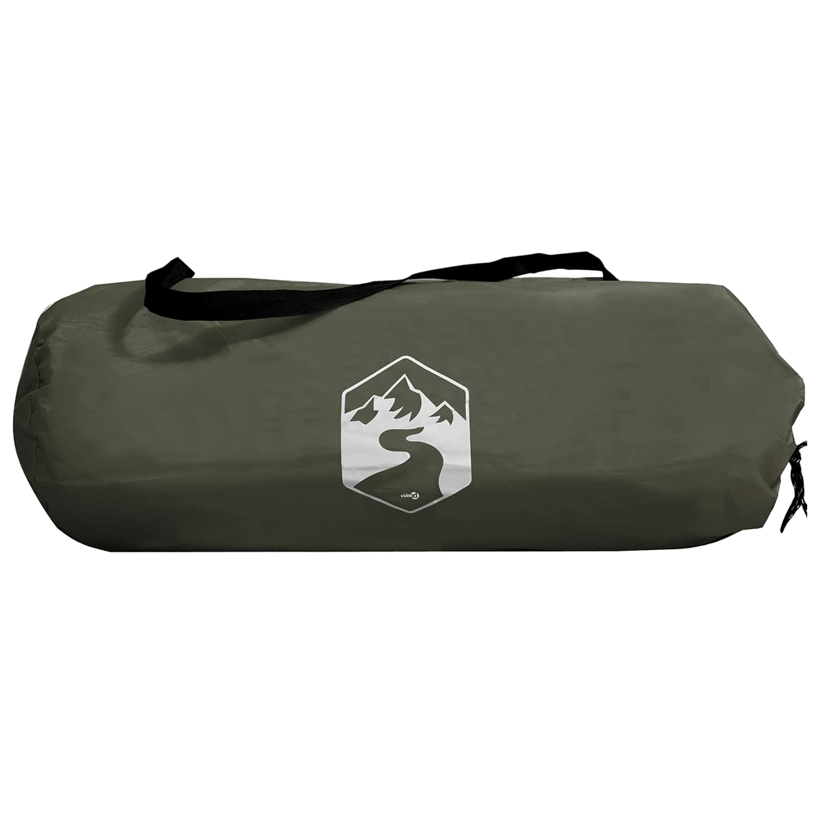 Trekkingtent met regenhoes waterdicht 2-persoons Legergroen