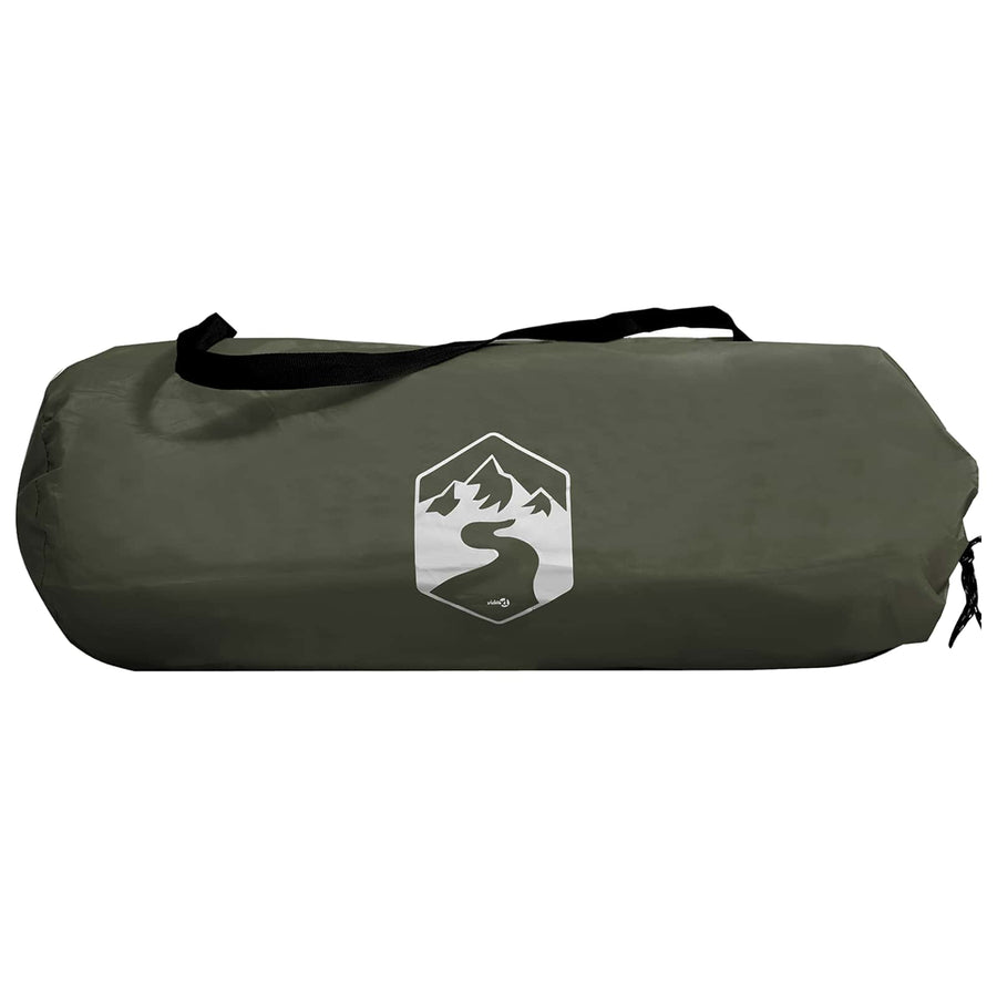 Trekkingtent met regenhoes waterdicht 2-persoons Legergroen