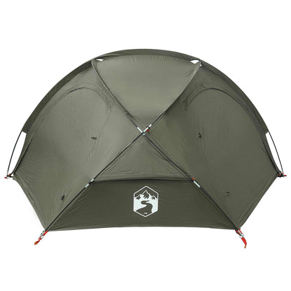 Trekkingtent met regenhoes waterdicht 2-persoons Legergroen