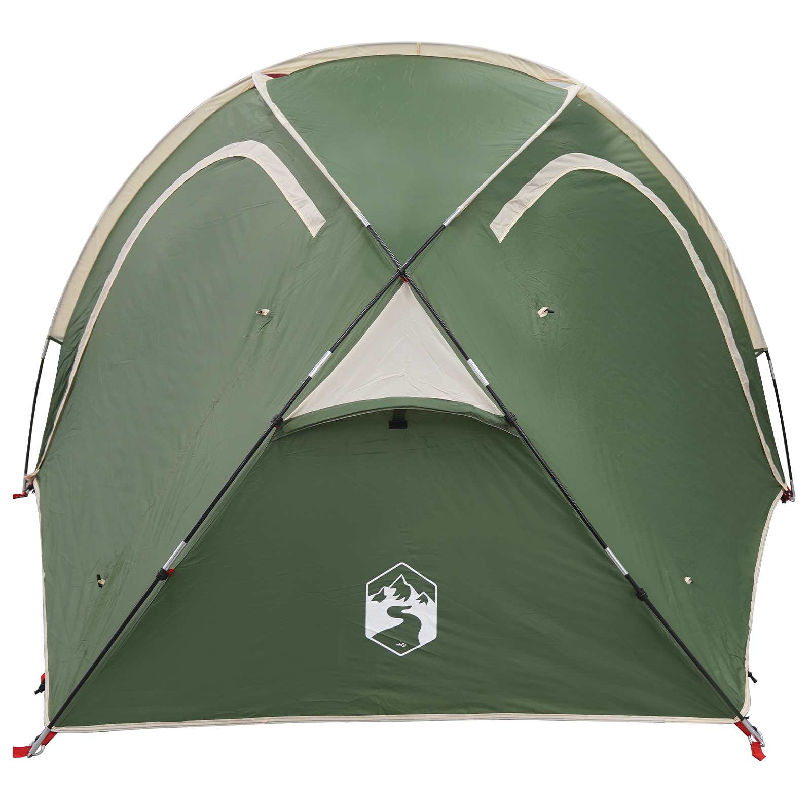 Trekkingtent met regenhoes waterdicht 3-persoons Groen