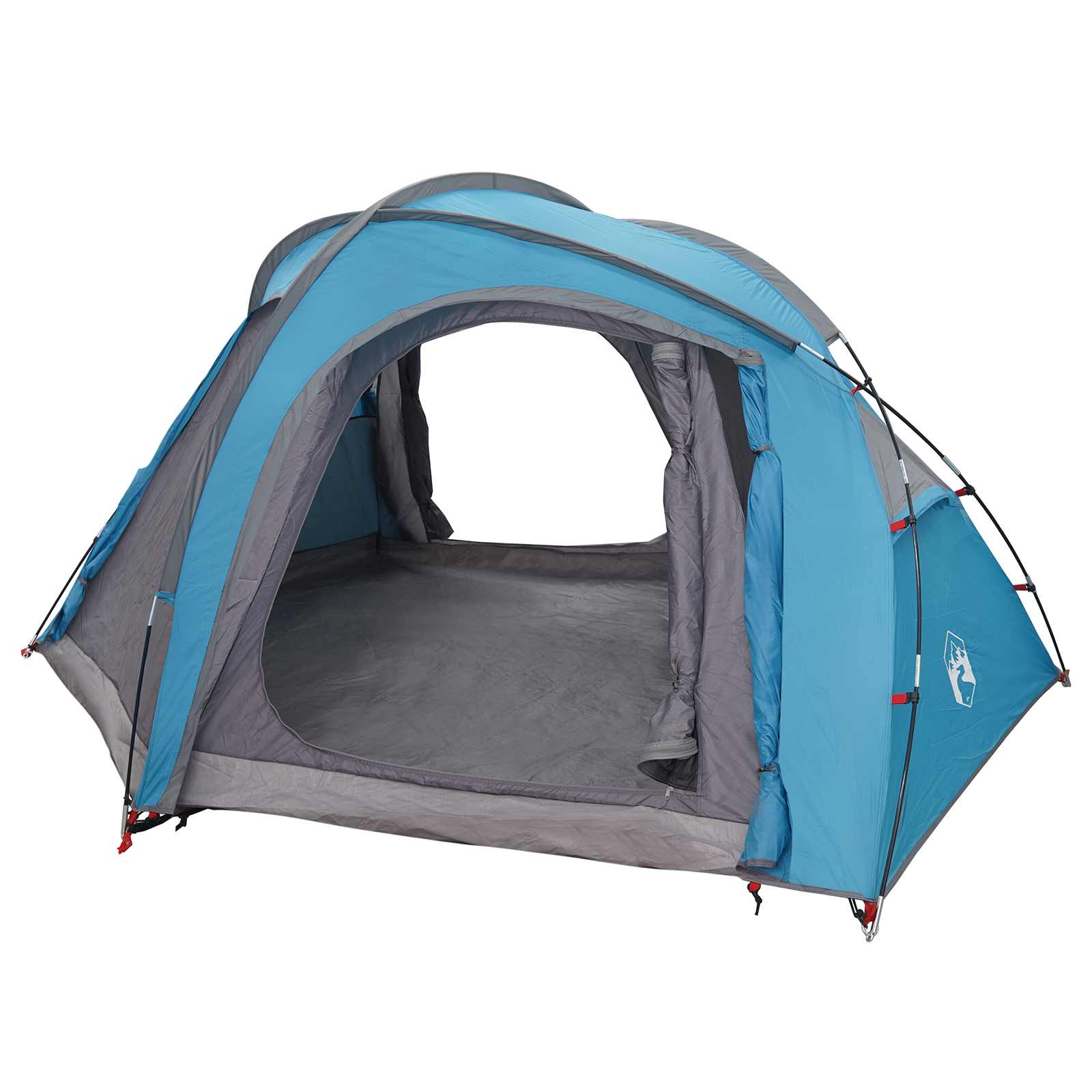 Trekkingtent met regenhoes waterdicht 3-persoons Blauw