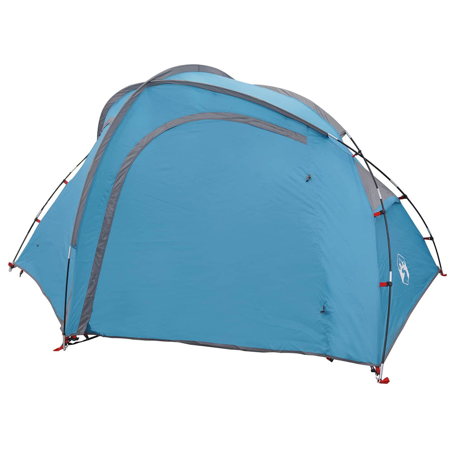 Trekkingtent met regenhoes waterdicht 3-persoons Blauw