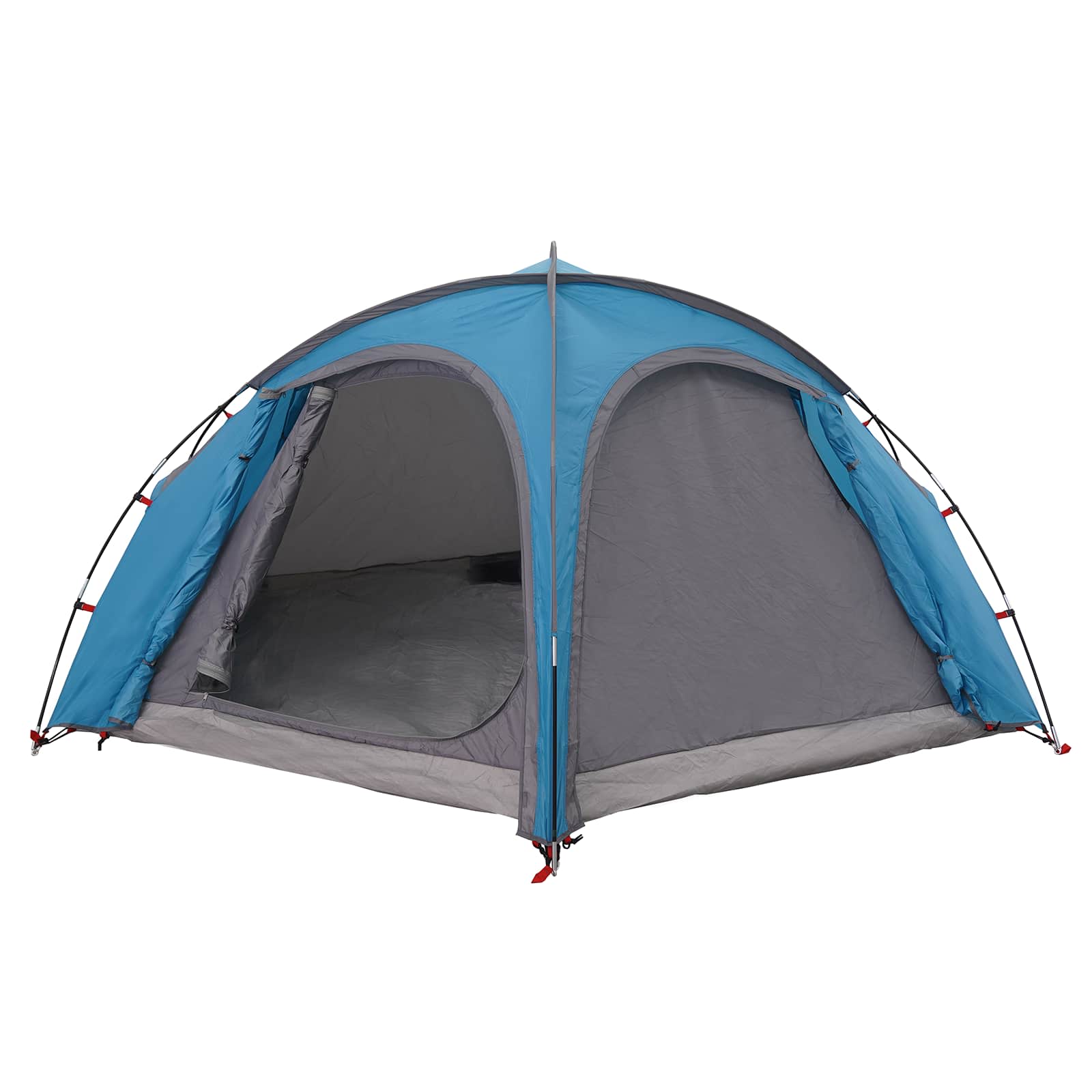 Trekkingtent met regenhoes waterdicht 3-persoons Blauw