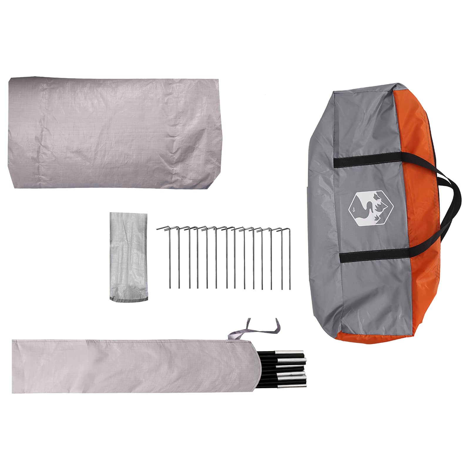Trekkingtent met regenhoes waterdicht 3-persoons