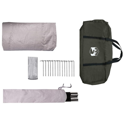 Trekkingtent met regenhoes waterdicht 3-persoons Legergroen