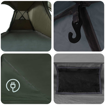 Trekkingtent met regenhoes waterdicht 3-persoons Legergroen
